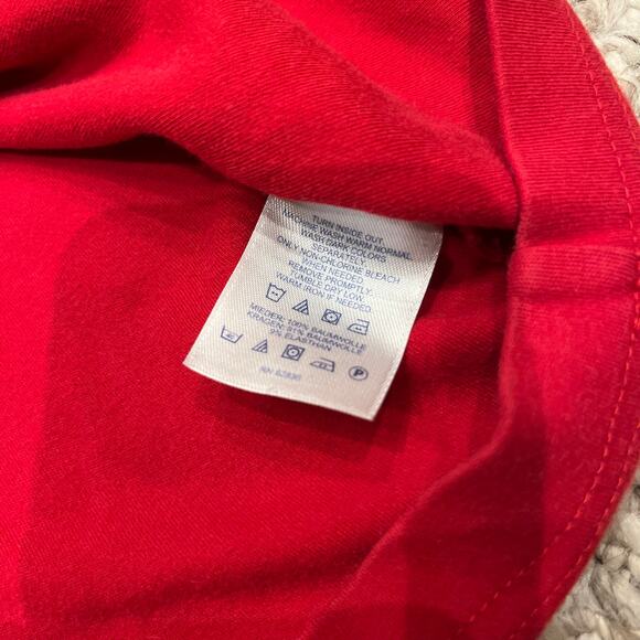 Lands End Cherry Red Long Sleeve Turtleneck Shirt Sz 2X Fall Casual Holiday - Picture 6 of 6